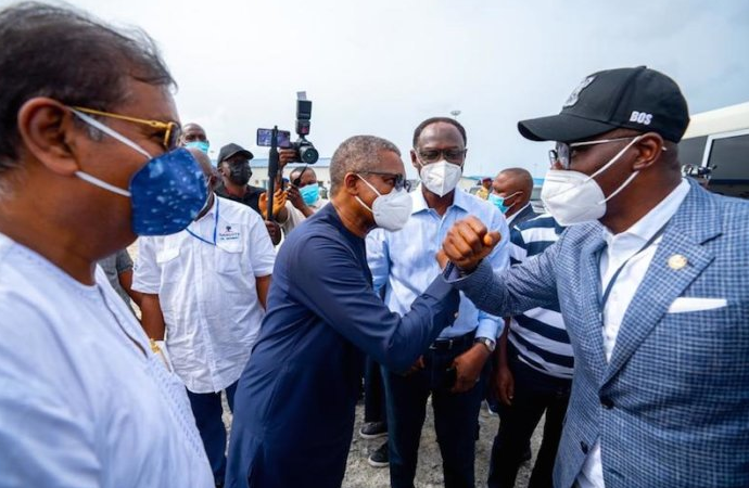 Lagos State governor, Mr. Babajide Sanwo-Olu at Trade Free Zone