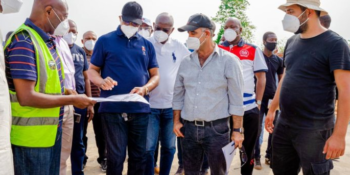 Ogun State Governor, Prince Dapo Abiodun at agro-cargo airport