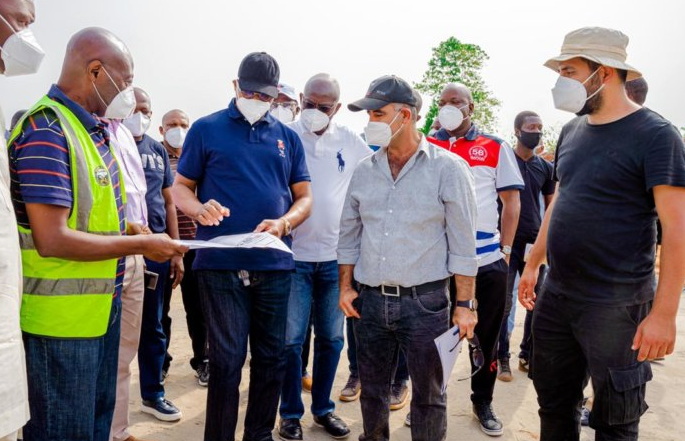 Ogun State Governor, Prince Dapo Abiodun at agro-cargo airport