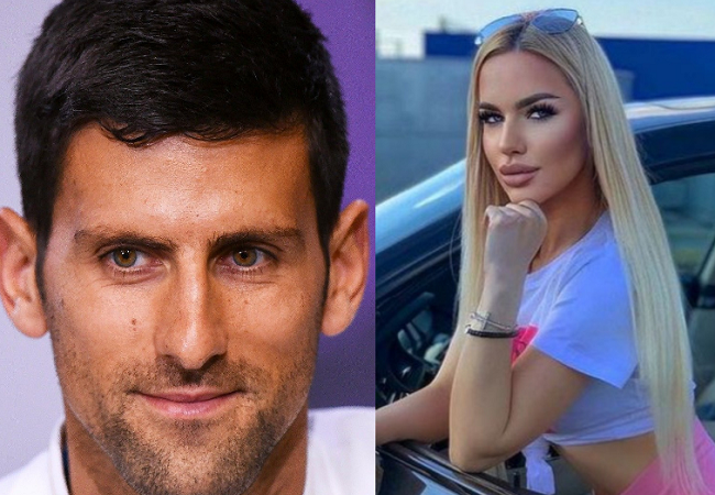 Novak Djokovic and social media influencer, Natalija Scekic