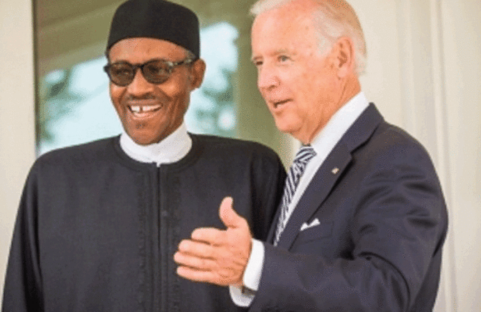 Nigerian President, Muhammadu Buhari with the United States President, Joe Biden