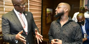 Nigerian singer, David Adeleke, aka, Davido, has paid a visit to Nigeria’s Minister of State for Petroleum Resources, Timipre Sylva.