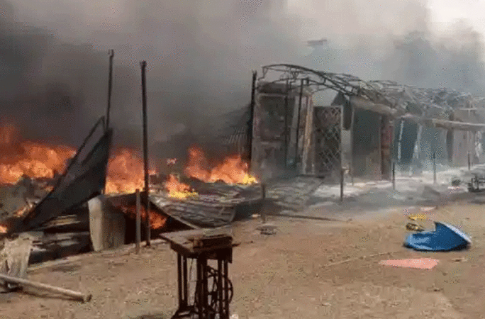 Mysterious fire gutted the Katsina Central Market