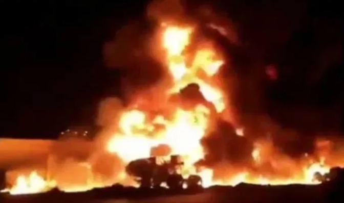 Gas tanker explosion