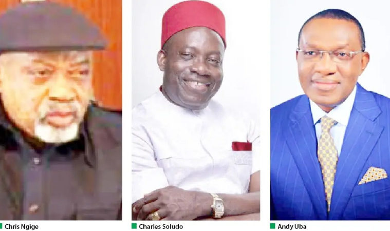 Chris Ngige, Charles Soludo and Andy Uba