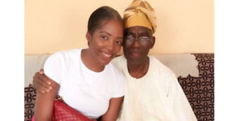 Tiwa Savage, the award-winning Nigerian singer and songwriter, with her father