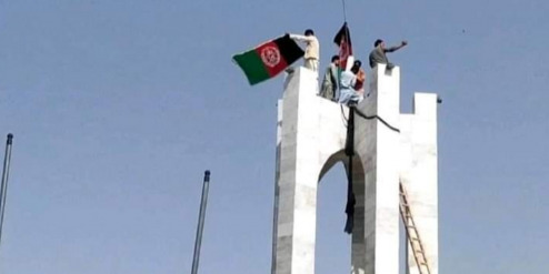 Afghan protesters against Taliban