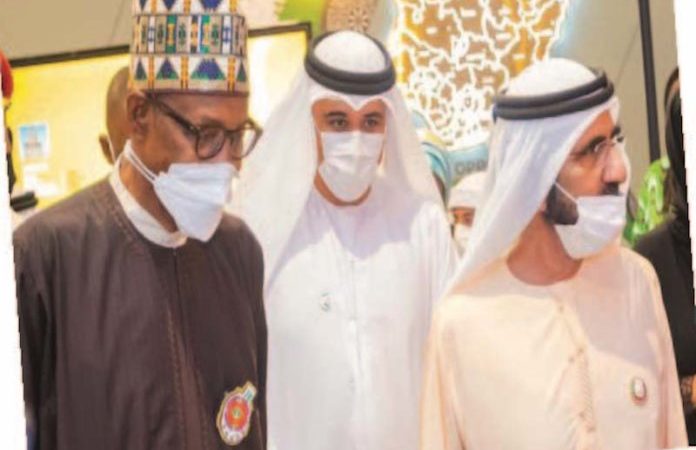 President Muhammadu Buhari in Dubai