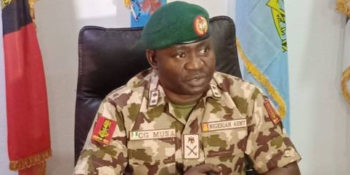 Theatre Commander of Operation Hadin Kai, Maj.-Gen. Christopher Musa