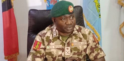 Theatre Commander of Operation Hadin Kai, Maj.-Gen. Christopher Musa