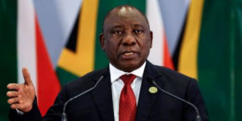 South African President Cyril Ramaphosa