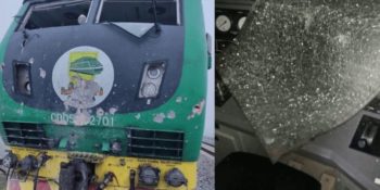 Vandalised train at Abuja to Kaduna route