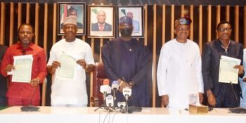 Minister of Works and Housing, Mr. Babatunde Fashola, yesterday presented Certificates of Occupancy to some members of the 1994 Super Eagles squad to the African Cup of Nations in 1994, 28 years after the federal government made the pledge.