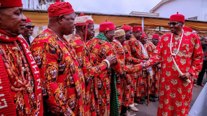 President Muhammadu Buhari and Igbo Leaders