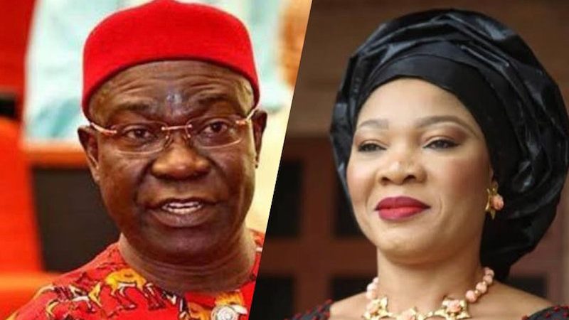 Former Deputy Senate President, Ike Ekweremadu and wife, Beatrice