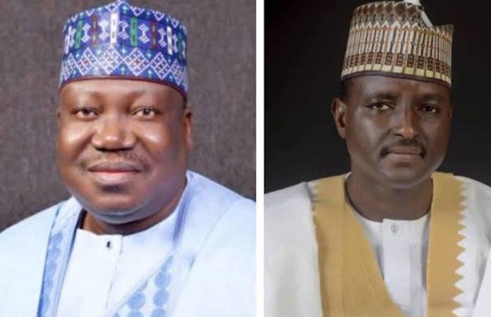 The All Progressives Congress (APC) senatorial candidate for Yobe North in the 2023 elections, Bashir Machina, vs the President of the Senate, Ahmad Lawan