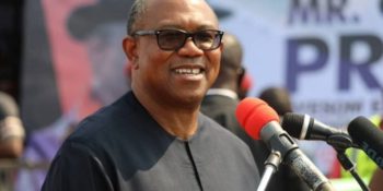 Former Anambra State governor, and presidential candidate of the Labour Party (LP), Mr Peter Obi