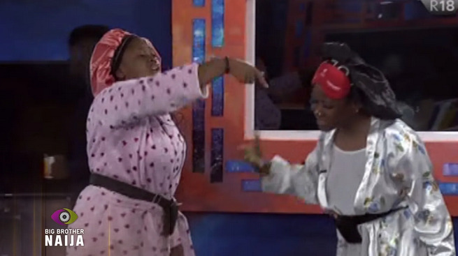 BBNaija Amaka and Phyna fight