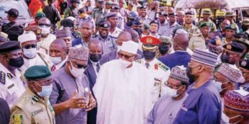 President Muhammadu Buhari visited the Kuje Medium Security Custodial Centre, Abuja, which was attacked Tuesday night by scores of armed terrorists, and queried the intelligence gathering system of the authorities at the centre.