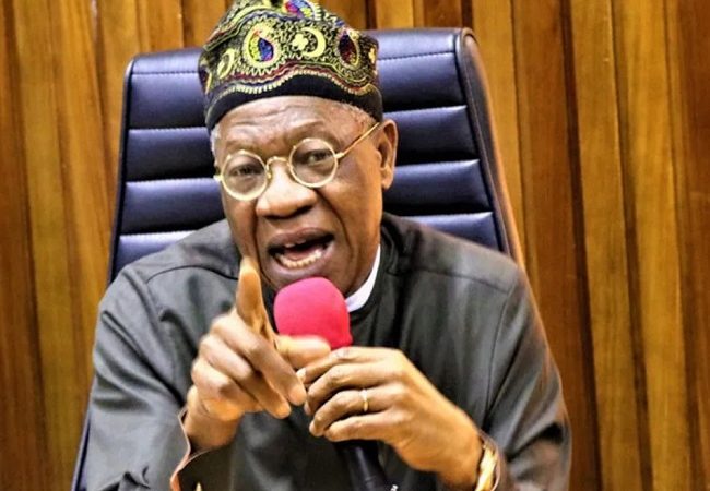 Minister of Information and Culture, Mr Lai Mohammed
