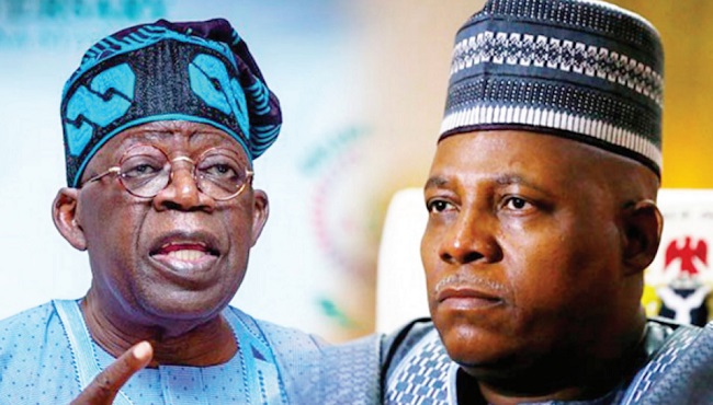 Bola Ahmed Tinubu and Senator Kashim Shettima