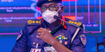 Commandant General of the Nigeria Security and Civil Defence Corps (NSCDC), Dr. Ahmed Audi