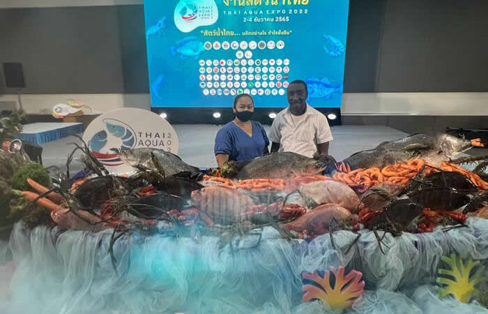 SS Farms' Founders, Stanislus and Suwanna Njoku, at Thai Aqua Expo 2022