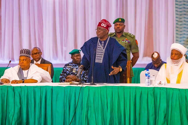 President Tinubu with traditional rulers